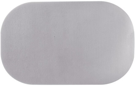 Rechthoekige placemat Nina grijs PVC 44 x 28 cm - Placemats