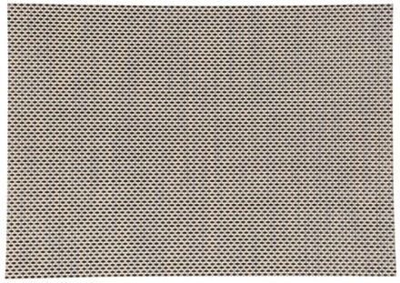 Rechthoekige placemat uni beige texaline 50 x 35 cm - Placemats