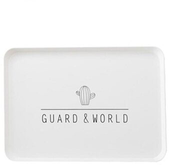 Rechthoekige Plastic Huishouden Eenvoudige Brood Ontbijt Plaat Cup Plaat Hotel Thee Lade Voor Fruit Brood Lade Servies 4