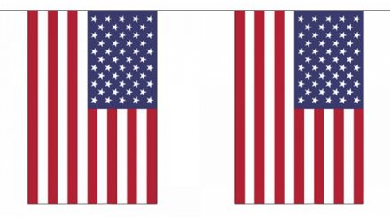 Rechthoekige USA vlaggenlijn