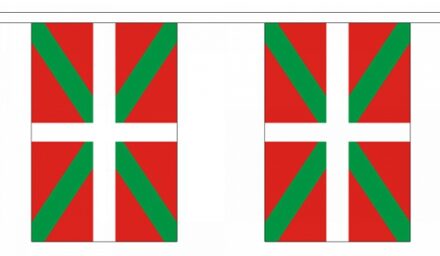 Rechthoekige vlaggenlijn Baskenland