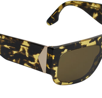 Rechthoekige zonnebril VB666S Vrouwen Geel - One Size