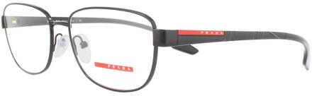 rechthoekige zwarte rubberen herenglazen frames - One Size