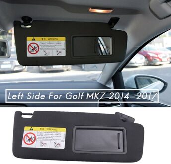 Rechts Auto-interieur Zonneklep Shade Met Make-Up Spiegel Zwart Voor Golf MK7 5GG857552