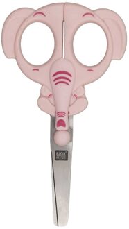 Rechts- en linkshandige schaar olifant hoofd voor kinderen - Hobbyschaar Roze