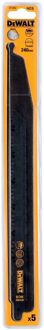 Reciprozaagblad Hout Dt2352-qz - 240mm - 4-5tpi - Bi-metaal - 5 Stuks