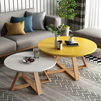 Recommend big small mesa combination coffee table for living room solid wood round desk simple assembly restaurant office tablo