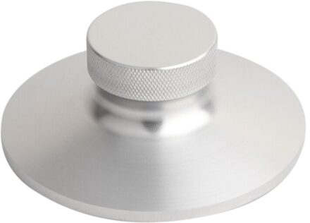 Record Gewicht Clamp Lp Vinyl Draaitafels Metalen Disc Stabilizer Voor Speler, Cd-speler Chassis, luidsprekers (0.27LB) zilver
