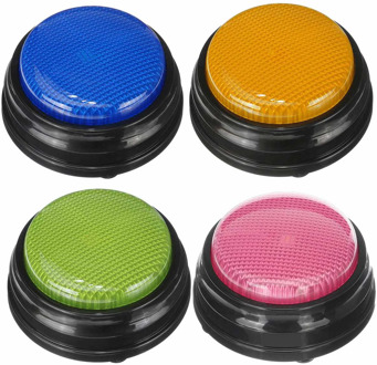 Recordable Talking Button Game Answer Buzzer Alarm Button With Sound Light Relieve Stress Joke Prank Large