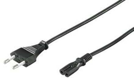 Recordersnoer zwart 2,5 meter