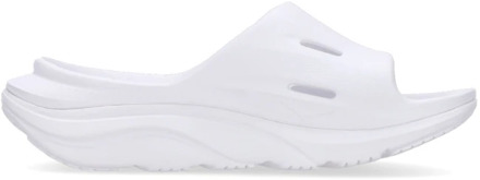 Recovery Slide 3 Slippers Wit Hoka One One , White , Heren - 40 Eu,44 Eu,42 2/3 Eu,36 Eu,41 1/3 EU