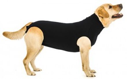recovery suit hond zwart l 67-76 cm