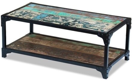 Recycled solid wood coffee table