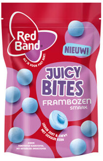 Red Band Red Band - Juicy Bites Frambozen 145 Gram 8 Stuks