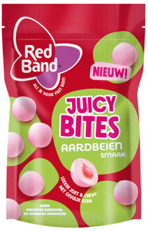 Red Band Red Band - Juicy Bites Strawberry 145 Gram 8 Stuks