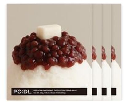 Red Bean Panthenol Coolfit Gelfting Mask Set 33g x 4 sheets