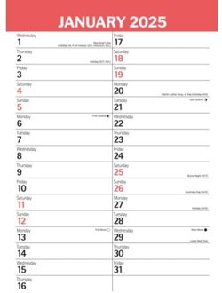 Red & Black Large Engagement Planner A3 Calendar 2025 - Calendars, Carousel