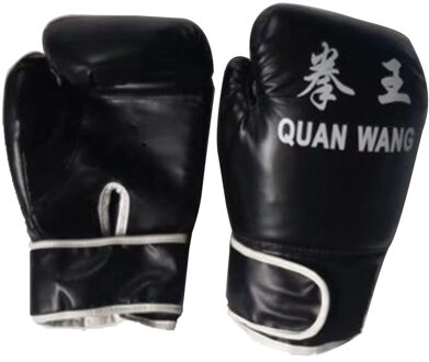 Red & Black Volwassen Bokshandschoenen Professionele Zandzak Liner Handschoenen Kickboxing Handschoenen Pugilism Mannen Vrouwen Training Vechten Tool zwart