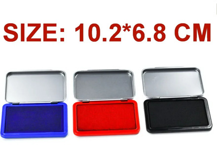 red blue black ink paste Calligraphy Pad Stamp Vermilion inkpad Seal Painting Red Ink Paste School Office Writing Supplies