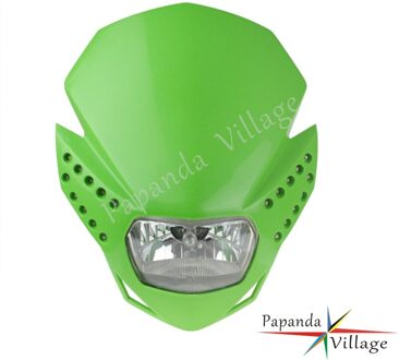 Red Dual Sport Motorfiets Kuipje Enduro Motocross Dirt Bike Koplamp Voor Yamaha Honda CRF 230F 50F CRM FMX CR XR groen