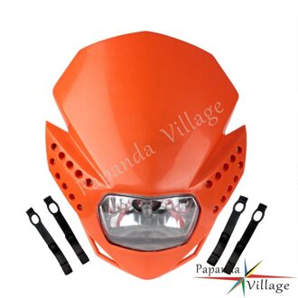 Red Dual Sport Motorfiets Kuipje Enduro Motocross Dirt Bike Koplamp Voor Yamaha Honda CRF 230F 50F CRM FMX CR XR Oranje