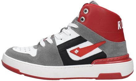 Red Rag Boys Midcut Sneaker laces rood suede - 37