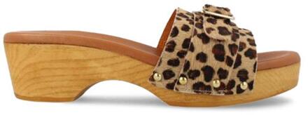 Red Rag Clog slipper leopard - 39