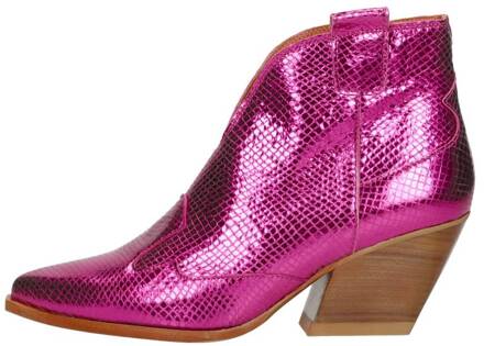 Red Rag Western Laarsjes Fuchsia - 40