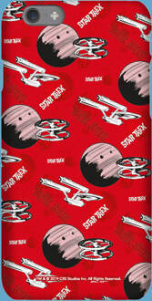 Red Retro Star Trek Phone Case for iPhone and Android - Snap case - mat