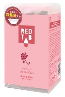 Red Tab Far Infrared Carbonated Bath Tablet Sweet Rose - 50g x 6