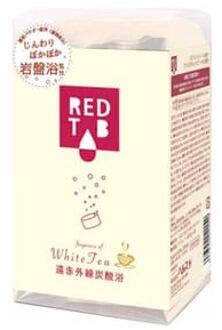 Red Tab Far Infrared Carbonated Bath Tablet White Tea - 50g x 6