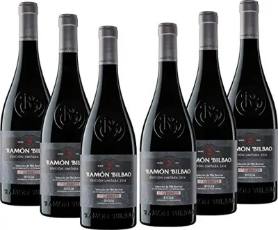 Red wine Ramon Bilbao limited edition 6 bottles, D.O Rioja, free from Spain, red wine