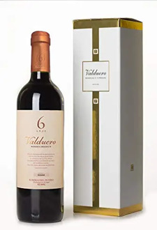Red wine Valduero Premium year 6 2011, D.O Duero's riverbank, Castile and Lion, free from Spain, red wine