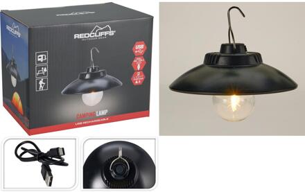 Redcliffs Camping hanglamp oplaadbaar zwart
