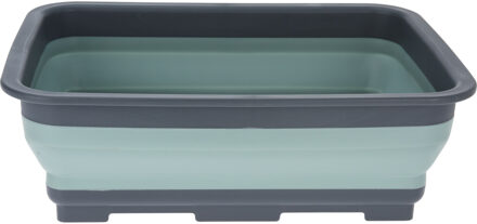 Redcliffs Camping/keuken afwasbak - opvouwbaar - 37 x 27 cm - kunststof - groen - Afwasbak
