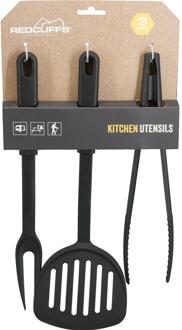 Redcliffs Keukengereedschapset 3-delig zwart
