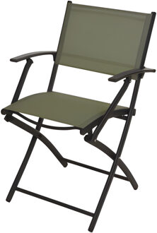 Redcliffs Klapstoel - groen - opklapbaar - 46 x 52 x 85 cm - staal/polyester - campingstoel/tuinstoel