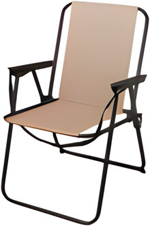 Redcliffs Klapstoel unica - beige - 75 x 38 cm - metaal/polyester