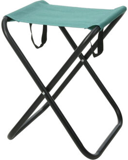 Redcliffs Outdoor Camping/outdoor krukje - Inklapbaar - groen - metaal/polyester - 30 x 60 cm
