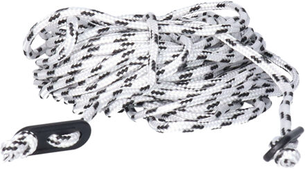 Redcliffs Scheerlijnen / touwen met gatspanners - 2x - zwart/wit - 4 mm x 10 meter