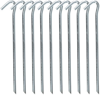 Redcliffs tentharingen - pennen - 200x - zilver - metaal - 23 cm - voor diverse ondergronden