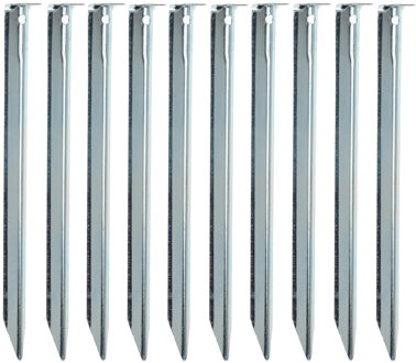 Redcliffs tentharingen - pennen - 20x - zilver - metaal - 22 cm - voor diverse ondergronden