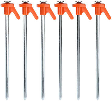 Redcliffs tentharingen - Rotspennen - 144x - zilver - metaal - 21 cm - voor harde ondergrond