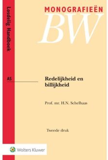 Redelijkheid en billijkheid - Boek H.N. Schelhaas (9013133533)
