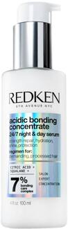 Redken Acidic Bonding Concentrate Shampoo 300ml, Conditioner 300ml and 24/7 Night & Day Serum 100ml Repair Damaged Hair Bundle