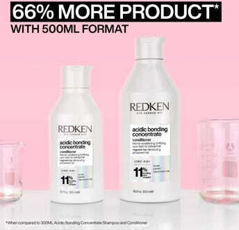 Redken Acidic Bonding Concentrate Shampoo and Conditioner 500ml with Leave-In Treatment 2 x 30ml, Bond Repair for Damaged Hair
