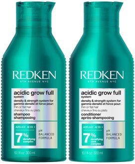 Redken Acidic Grow Full System Densyfying Shampoo 300ml & Redken Acidic Grow Full System Densifying Conditioner 300ml Duo