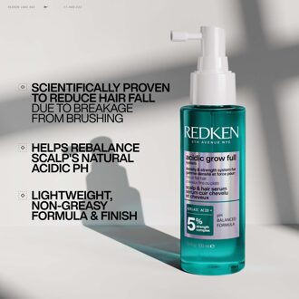 Redken Acidic Grow Full System Hair Serum for Thin Hair, Strengthens & Thickens