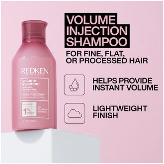 Redken Volume Injection Shampoo and Conditioner with One United Multi-Benefit Spray Bundle