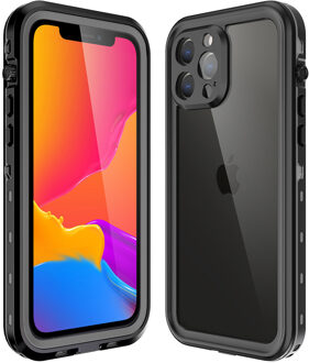 Redpepper Dot Plus Waterproof Backcover voor de Apple iPhone 13 Pro Max - Zwart